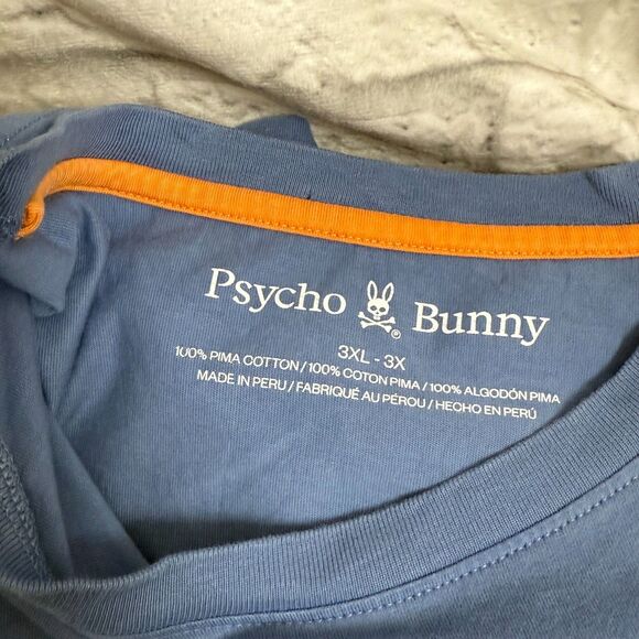 Psycho Bunny Graphic Rabbit Skull And Crossbones Men's 3XL T-Shirt Ombre Print - Picture 8 of 8